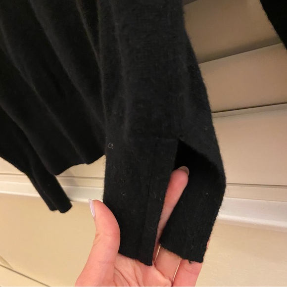 Italic Black Mockneck Cashmere Sweater - Picture 5 of 8